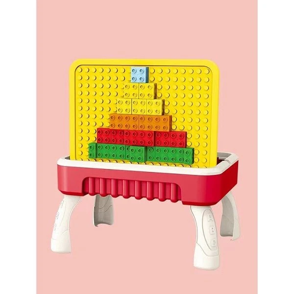 2-in-1 Blocks & Drawing Table – Building Blocks Activity Table for Kids - Image 4