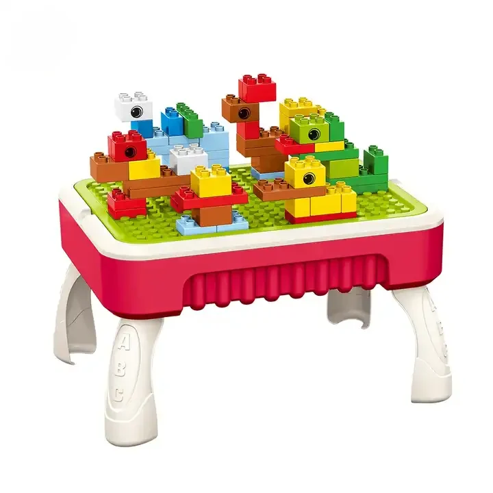 2-in-1 Blocks & Drawing Table – Building Blocks Activity Table for Kids - Image 2